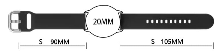 Silikonski pas za ročno uro širine 20mm - 533 - Zlatarstvo Gajšek