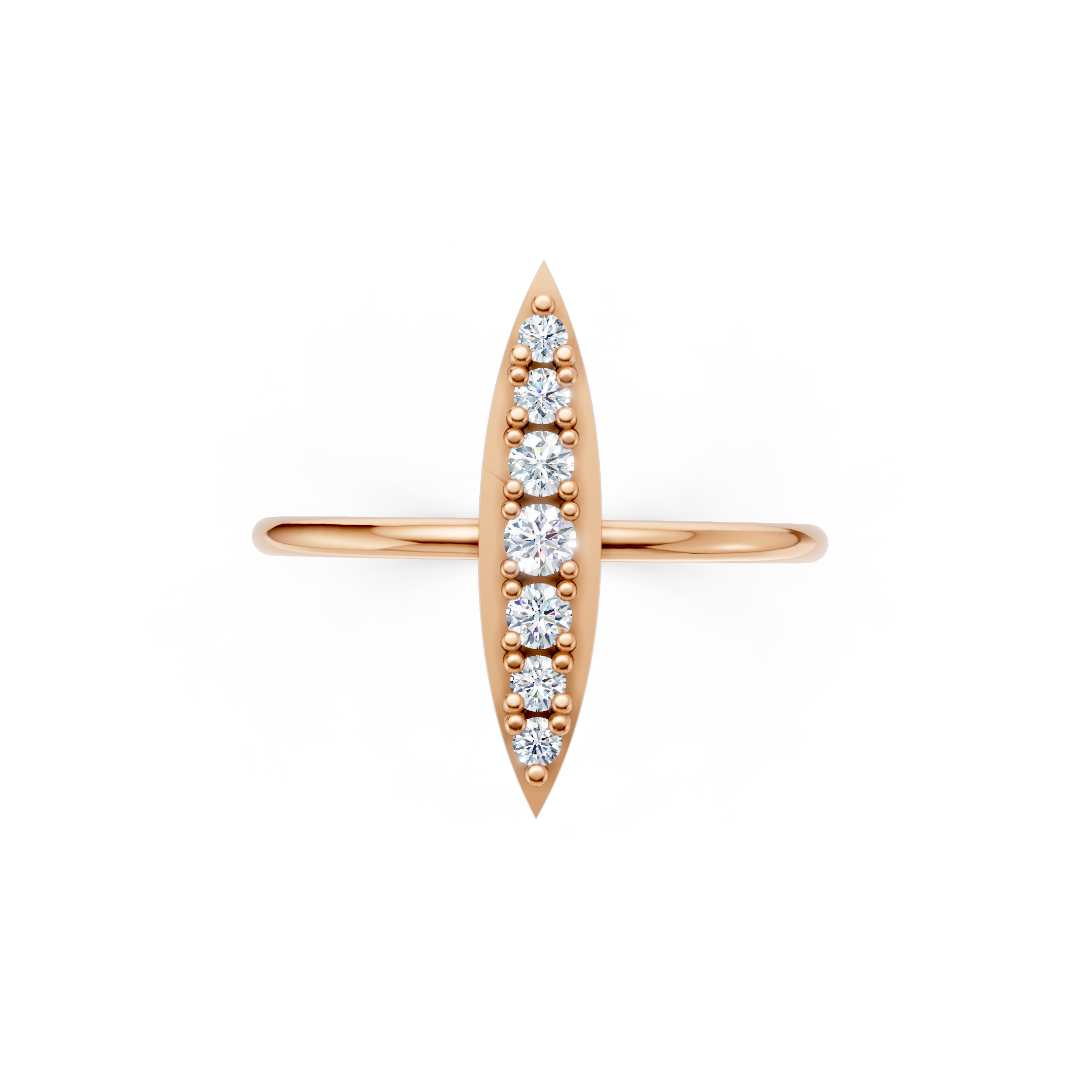 Zlat prstan s cirkoni PRDZ2177 - Zlatarstvo Gajšek