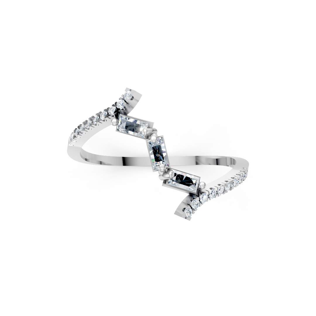 Zlat prstan s cirkoni PZBEZ2104 - Zlatarstvo Gajšek