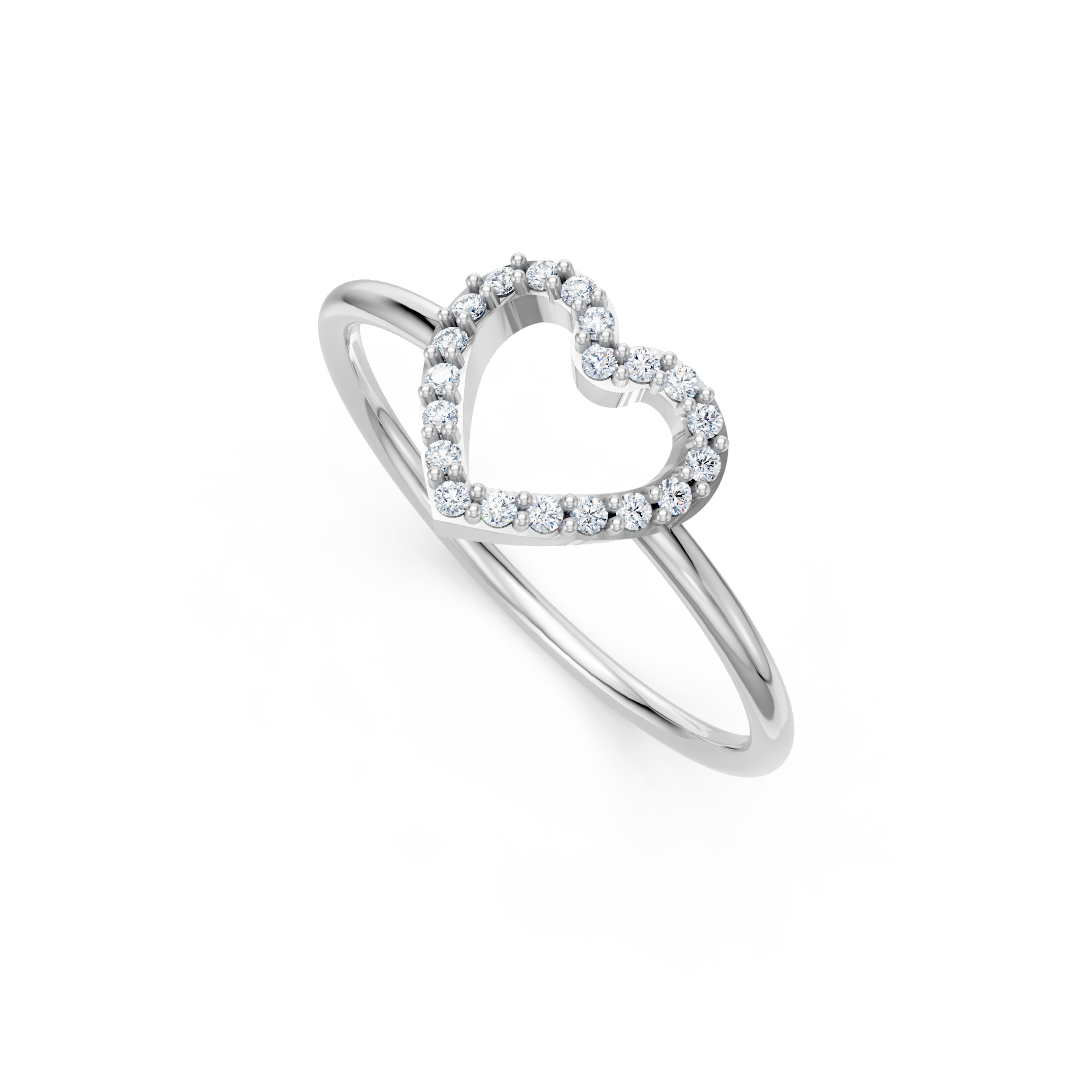 Zlat prstan s cirkoni PZRUZ2105