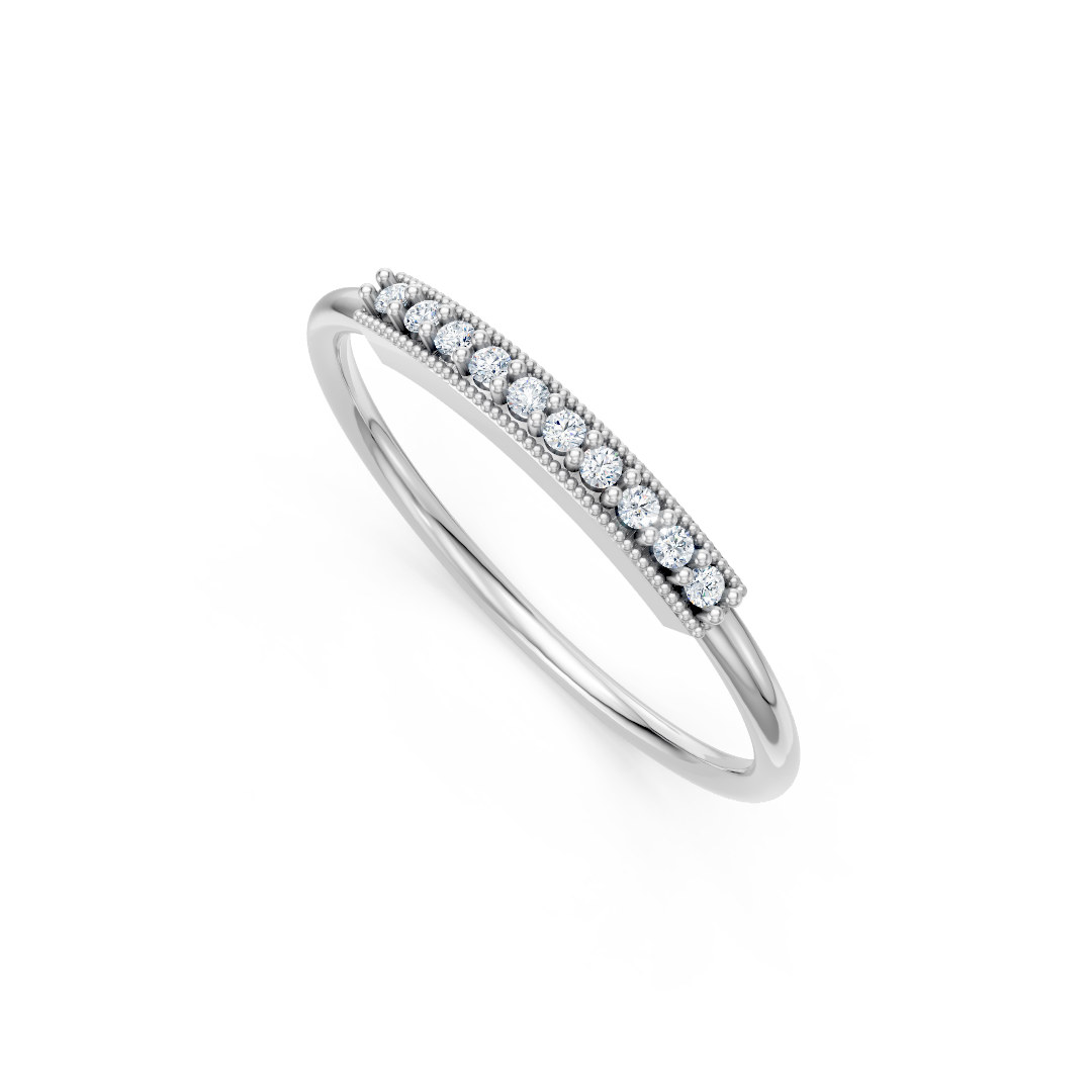 Zlat prstan s cirkoni PRUZ2124 - Zlatarstvo Gajšek