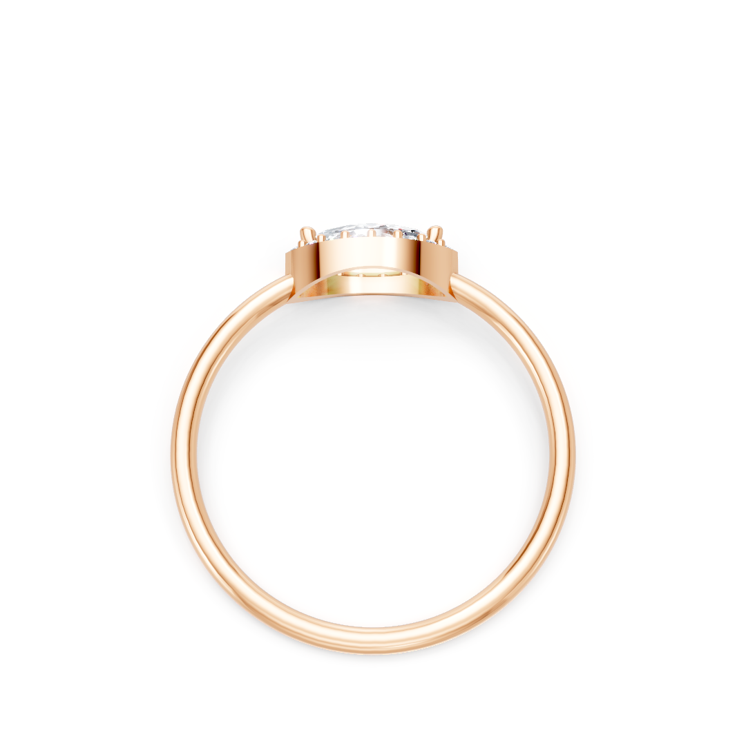 Zlat prstan s cirkoni PZRDZ2101 - Zlatarstvo Gajšek