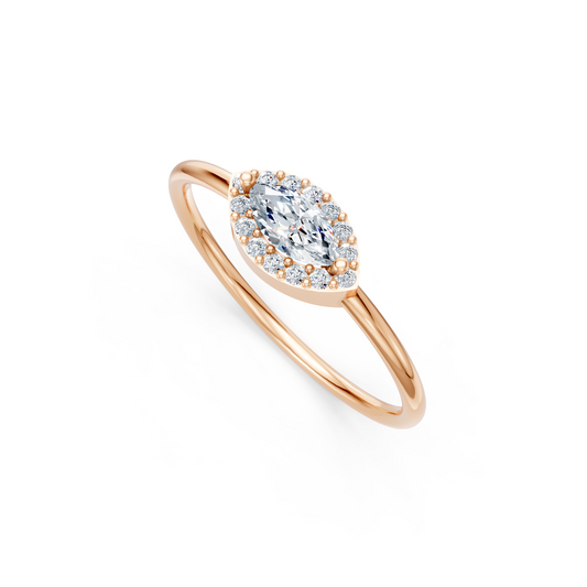 Zlat prstan s cirkoni PZRDZ2101 - Zlatarstvo Gajšek