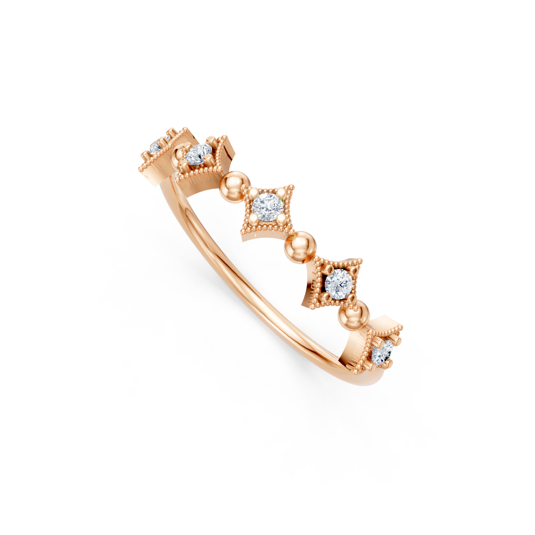 Zlat prstan s cirkoni PZBEZ2102 - Zlatarstvo Gajšek