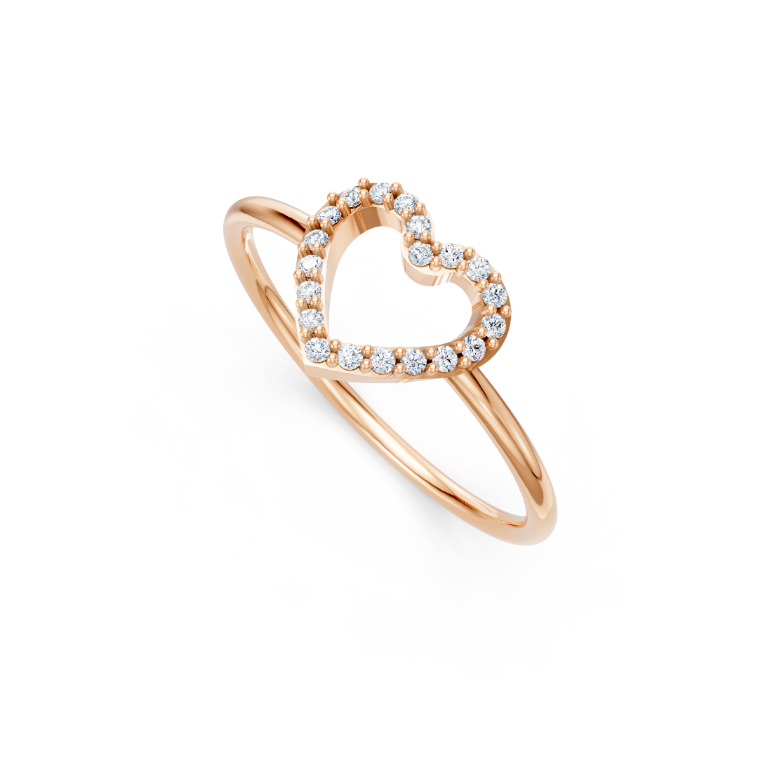 Zlat prstan s cirkoni PZBEZ2105