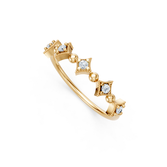 Zlat prstan s cirkoni PZRDZ2102 - Zlatarstvo Gajšek