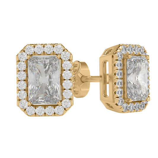 Zlati uhani s cirkoni UHRUZ0002 - Zlatarstvo Gajšek